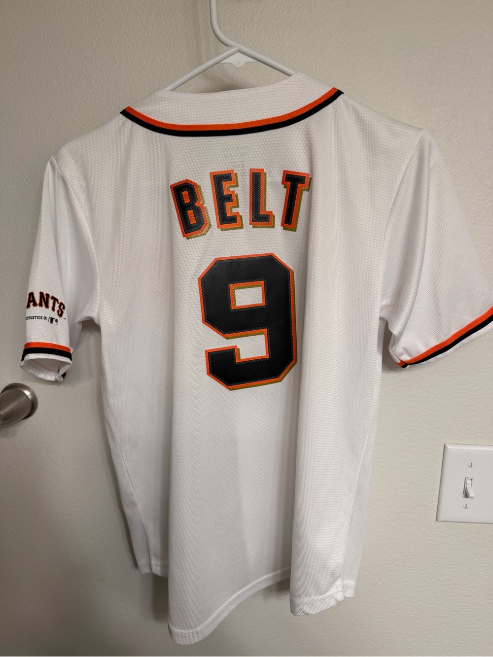 White Youth Brandon Belt SF Giants Baseball Jersey